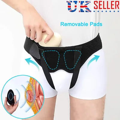 Professional Men Inguinal Groin Hernia Support Belt Abdominal Groin Truss Brace • £6.79