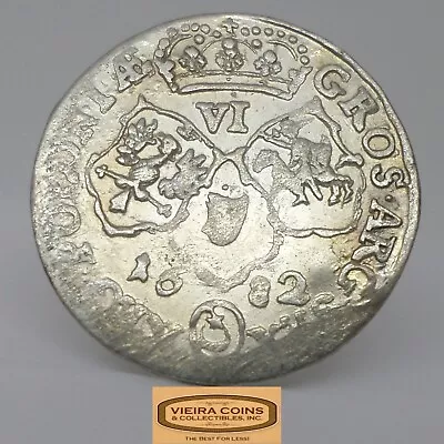 1682 Poland / East European Silver Coin - #C28810NQ • $79.99