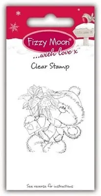 £2.75 • Buy Fizzy Moon Clear Photopolymer Mini Stamp - Poinsettia