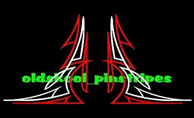 Pinstripe Pinstriping Custom Motorcycle Tank Fender Hood Vinyl Decal SET OF 2 • $10.75