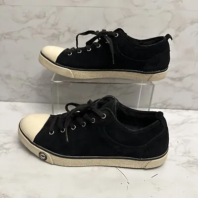 UGG Australia Evera Womens Size 11 Black Suede Fashion Comfort Sneakers Shoes • £53.01