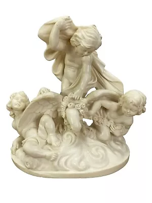 A. Santini Sculpture Allegory Of Air Cherubs With Eagle 8  X 8  • $20.47