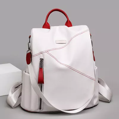 Anti-Theft Pu Leather Backpack Women Vintage Shoulder Bag Ladies Travel Backpack • $26.59