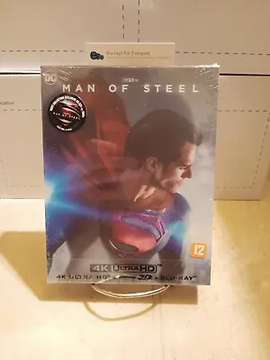 Man Of Steel 3D 4K B1 Lenticular SteelBook Blu-ray (Korea)[2013] Weet Collection • $91.99