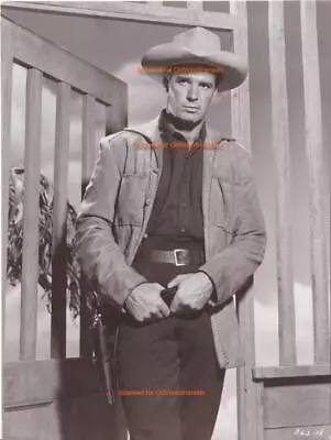 JAMES GARNER PHOTO Vtg MAVERICK 50s ABC TV HANDSOME Leather Coat GUN Hat WESTERN • $36