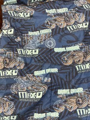 Monster Jam Twin Size Bed Sheets Blue • $20