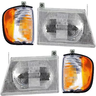 Headlight Kit For 1992-2002 Ford E-150 Econline Driver And Passenger Side • $86.68