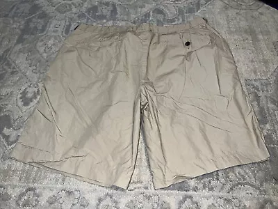 Men’s JF J Ferrar Shorts Sz 42 Beige Flat Front Cotton • $8