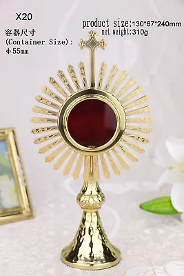 + Nice Brass Ornate Monstrance Reliquary For Church Or Home X20 • $136