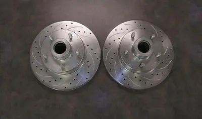 Ford Mustang II 11  Front Big Disc Brake Slotted Rotors 5 X 4.5 Street Rod PAIR • $143.87