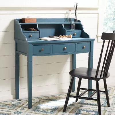 SAFAVIEH Landon 5-Drawer Writing Desk | Teal | • $314.99