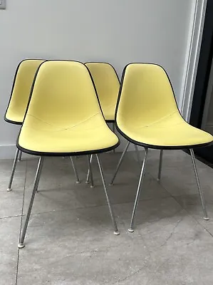 4 GENUINE CHARLES EAMES HERMAN MILLER DSX CHAIRS - Vintage Retro Kitchen Dining • £799