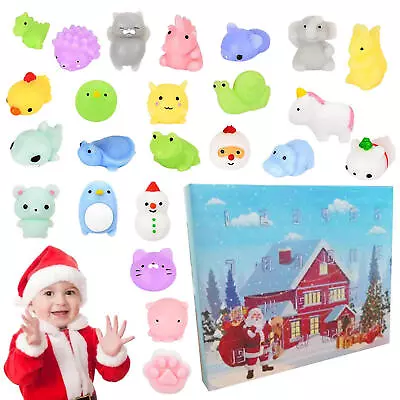 Advent Calendar 2023 24PCS Mini Rubber Toys Christmas Advent Calendars • $32.30