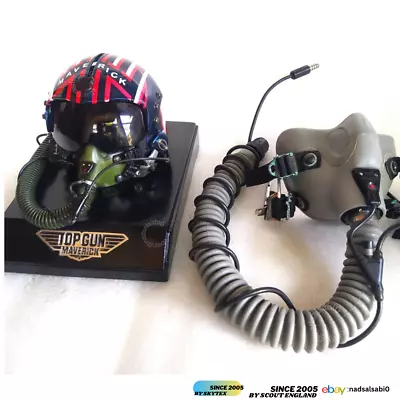 Hgu 33-top Gun Maverick Mini Helmet+oxygen Mask+display Base Scala 1:50 • $400