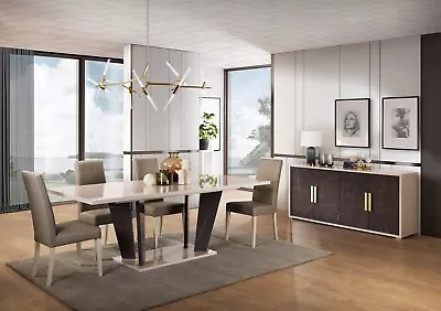 J&M Furniture Sonia Modern Italian Dining Room Set Total Of 8 Pieces • $4099