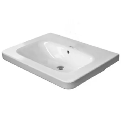 Bathroom Basin 0 Tap Hole Bathroom Sink Modern Large Vanity Countertop 650mm • £85