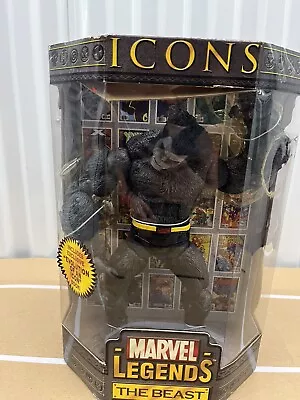 Marvel Legends Icons THE BEAST + Book 2006 ToyBiz Large Action Figure New • $48.99