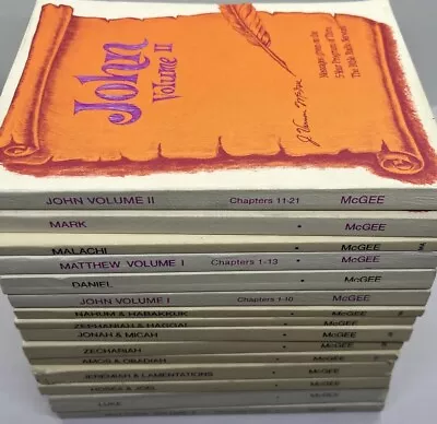 Thru The Bible Radio Commentary Series By J Vernon McGee Lot 15 Paperback • $55