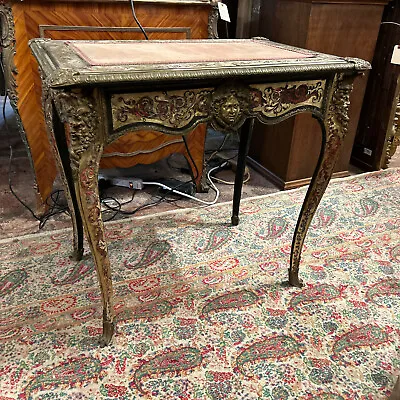 After Andre Charles Boulle French  Figural   Bureau Platt 19c. Museum Piece • $4500