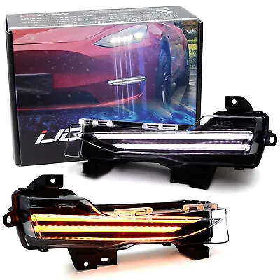 Dual-Row Style LED Fog DRL/Sequential Blinker Turn Signal For Tesla Model 3 & Y • $170.99