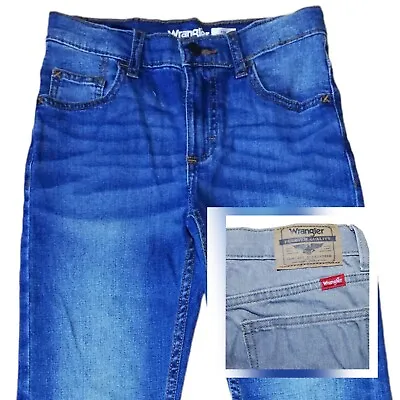 £13.99 • Buy Boys Wrangler Denim Jeans Blue Or Grey Regular Fit 5 Pocket Age 5y To 15y