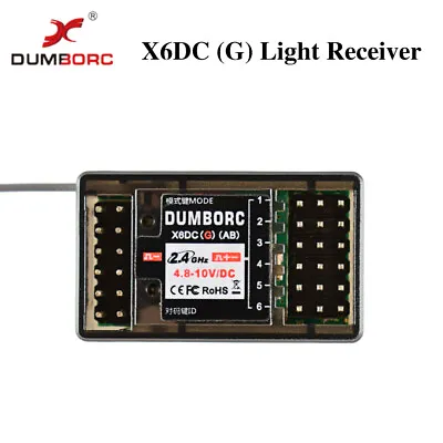 DUMBORC X6DCG 2.4G 6CH Receiver With Gyro For DUMBORC X6 Transmitter RC Car Boat • $15.70