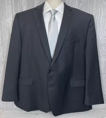 Calvin Klein Mens Slim Fit 48R Black 2-Button Wool Blazer Sport Coat (t6) • $50