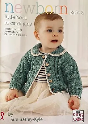 King Cole Knitting Book Newborn - Little Book Of Cardigans - Baby - Infant • £6.55