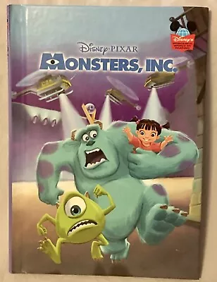 2001 Monsters Inc. Disney’s Wonderful World Of Reading Hardcover Book • $3