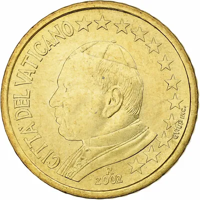 [#1270519] Vatican John Paul II 50 Euro Cent 2002 (Anno XXIV) Rome From The • $64.94