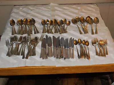 Lot Of 109 Assorted Vintage Silverplate Flatware Pieces Vernon Silverplate • $50