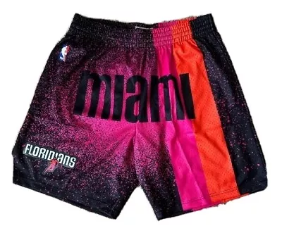 Miami Heat Floridians Mitchell & Ness NBA Swingman Shorts Men's Small • $34.99