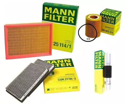 Mann Oil Air Carbon 2 Cabin Fuel Filter Kit For BMW E39 528i Base 2.8 L6 97-00 • $96.95