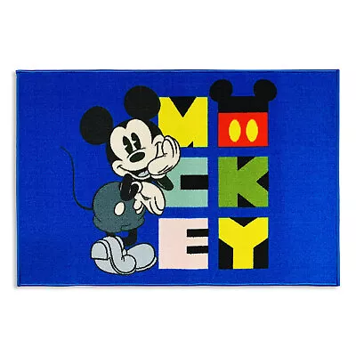 Disney Mickey Mouse Kids Bedroom Non-Slip Rug 80x120cm 4945 • £28.90