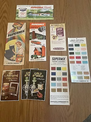 Big Lot Vintage 50's 60's  Paint Color Charts Sample Brochures Our Own Hardware • $21.85