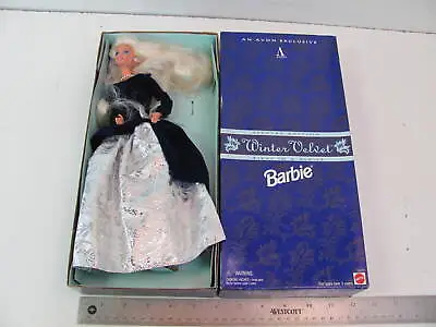 1995 Avon Winter Velvet Barbie Mattel Special Edition Brand New • $4.52