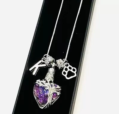 925 Silver Cremation Memorial KeepsakeHeart Urn Necklace And Pendant For Ashes. • £19.99