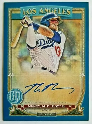 MAX MUNCY BLUE #'d /150 ON CARD AUTO 2020 TOPPS GYPSY QUEEN NO. GQA-MMU DODGERS • $19.99