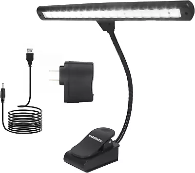 Music Stand LightClip On Piano Lights 18 LED Orchestra Light Clip On Reading Li • $27.92