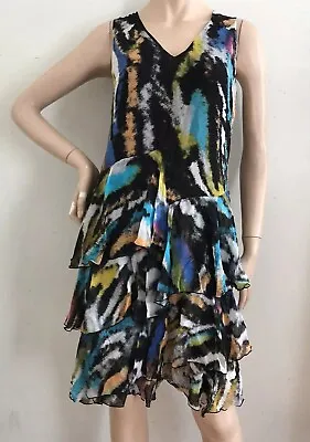 Matthew Williamson H&m Rare Chiffon Silk Ruffle Dress Small Uk 8 Us 4 Small Bnwt • $98.64