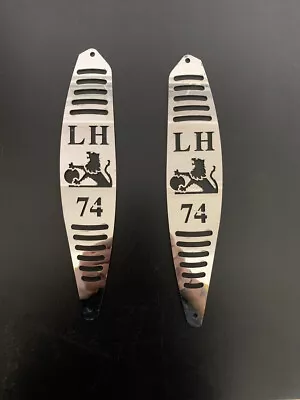 Holden LH Torana Sedan Vent Covers LH 74 Old Lion Logo Polished Stainless • $70