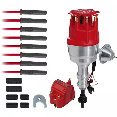 MSD Ignition Kit 84746; Ready-to-Run Pro Billet Vacuum Advance For Ford 351W SBF • $972.05