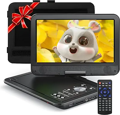 YOTON Portable DVD Player 12.5 Inch With Car Mount Rotatable 10.5 Inch LCD • £96.37