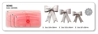 Jem Small Bows Sugarcraft Cutters Set Cake Decorating Cupcakes NEXT DAY DESPATCH • £7