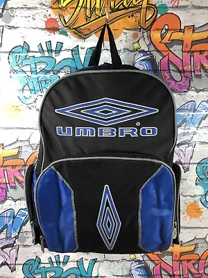 Retro Umbro Bag Sports Gym Rucksack Backpack Shoulder Retro Black • £20