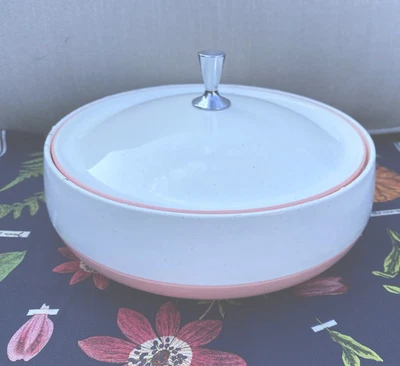 $17 • Buy Vintage Bopp- Decker Vacron  Plastics Serving Dish Aqua & Creme Color