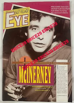 East Village Eye NYC 1986 Dec-January Jay Mcinerney Article By David Wojnarowicz • £101.37