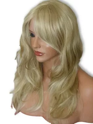 £12.99 • Buy ASH BLONDE WIG Long Straight Natural Feel Fashion Women's Full Wig K-22