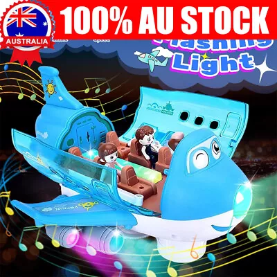 Aeroplane Toys Electric Toy Plane Gifts With LED Flashing Lights And Sounds Gift • $19.89