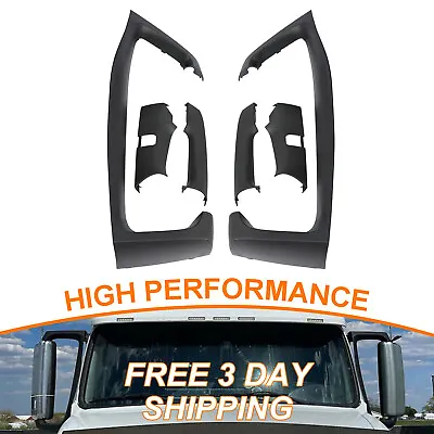 Black LH + RH Side Pair Mirror Arm Cover Set For Volvo VNL Truck 2004-2020 • $80.50